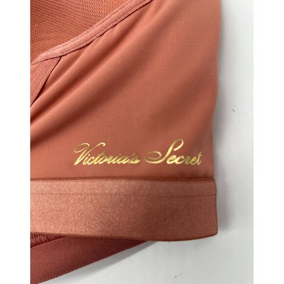 NWT Victoria's Secret Womens Wireless Bra 38DD Orange Strappy Padded Stretch - Picture 3 of 5